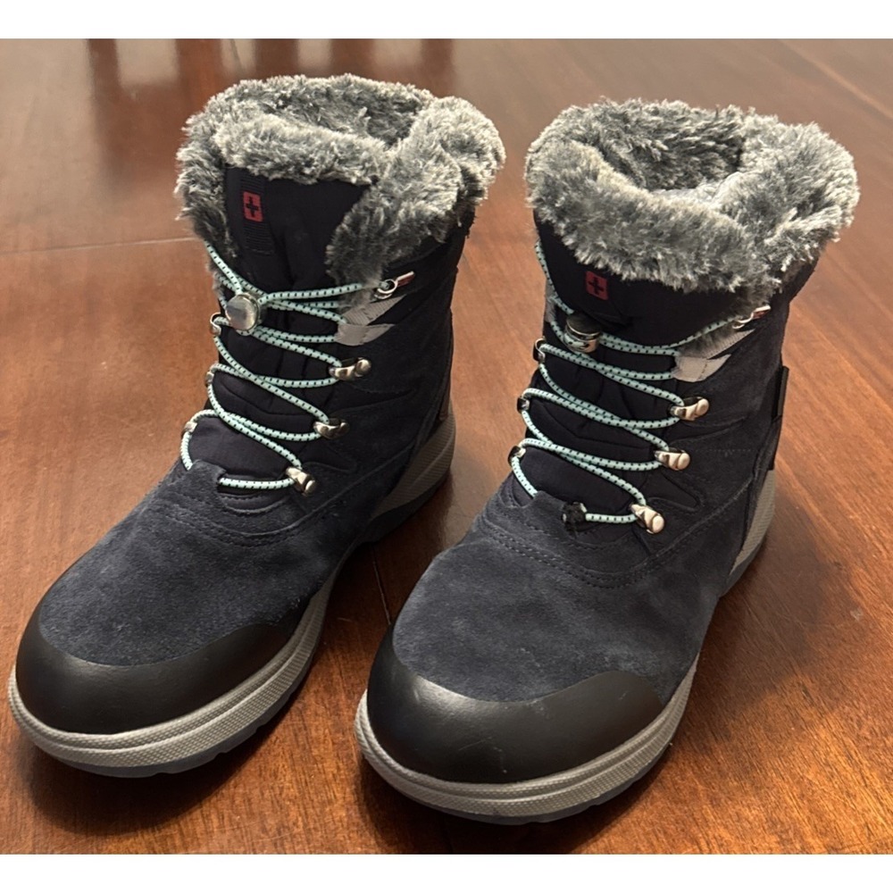 Swisstech Women's Winter‎ Boots Size 7 Black Insulated Thinsulate Waterproof